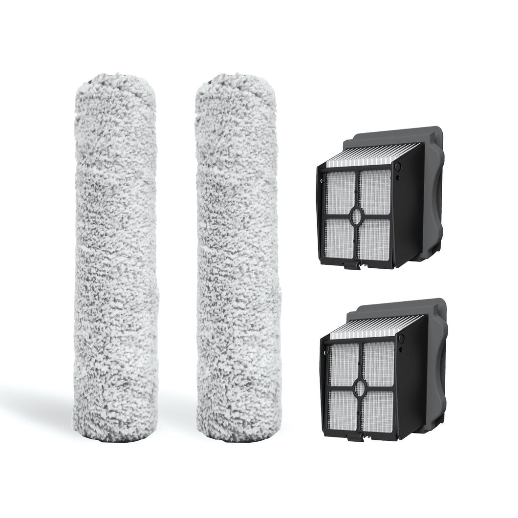 Tineco FLOOR ONE S3/IFLOOR 3 Replacement Brush Roller Kit-2x Brush Roller & 2x HEPA Assy